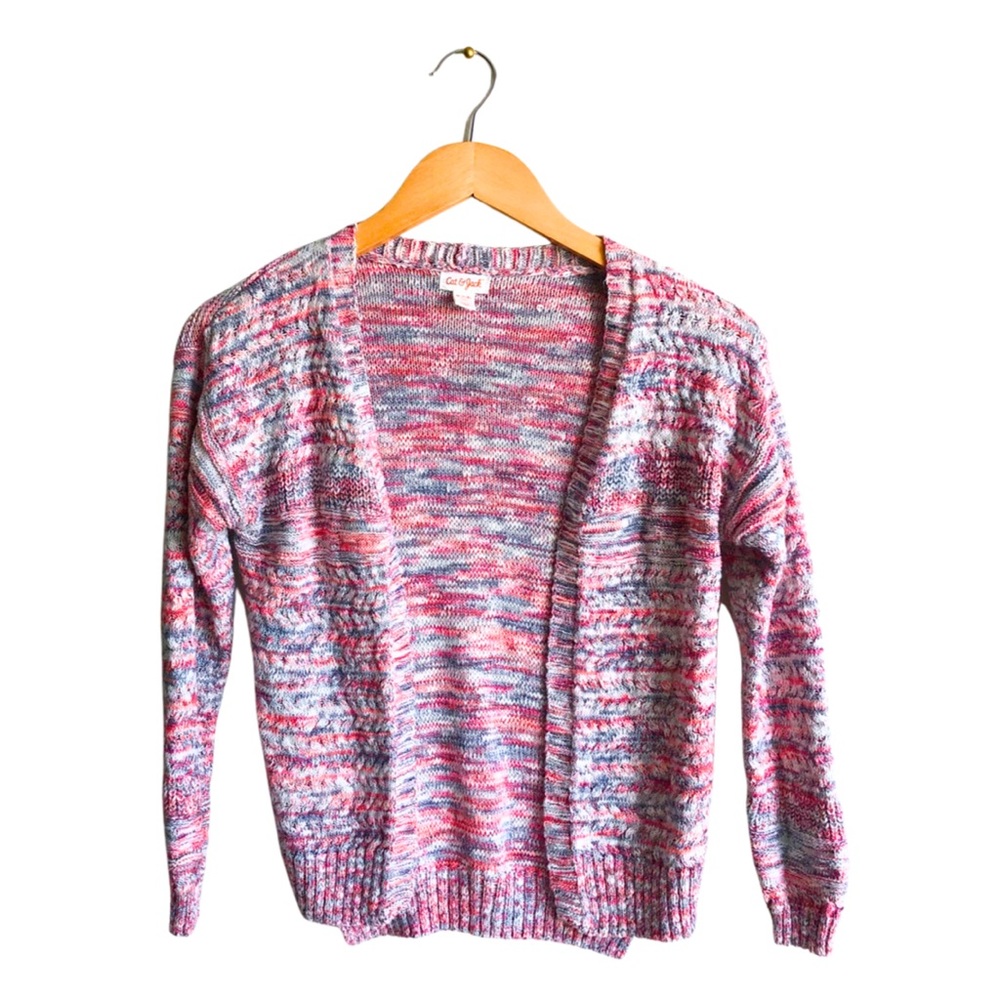 Cat & Jack Girls Multi-Color Cardigan Size M (7/8)